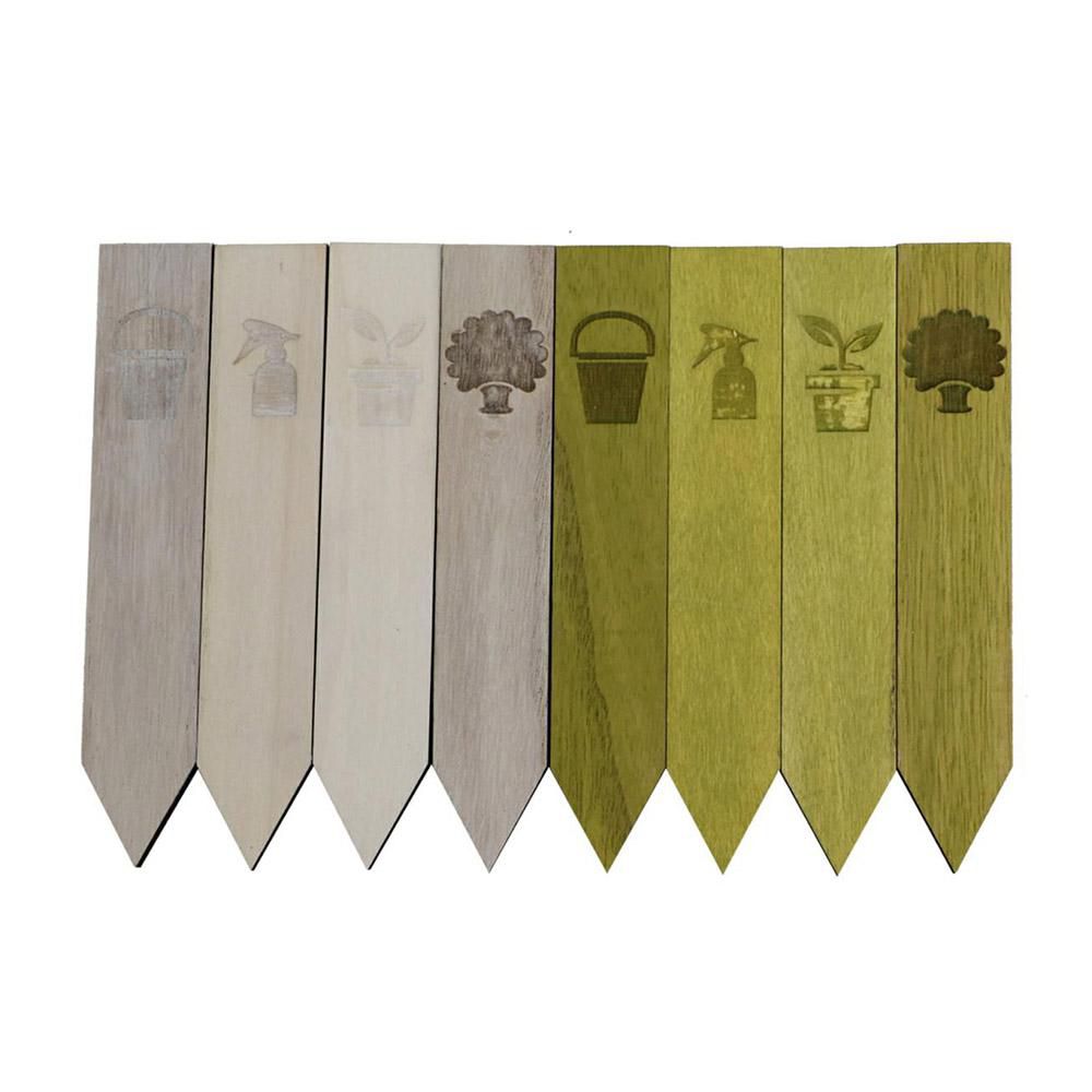 SET 8 TARGHETTE LEGNO -GARDEN- 3X17X0.8 VERDE/NATURAL SET 8 TARGHETTE LEGNO -GARDEN- 3X17X0.8 VERDE/NATURAL