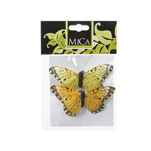 FARFALLA CLIP-MICA- PZ2D10 GIALLO FARFALLA CLIP-MICA- PZ2D10 GIALLO
