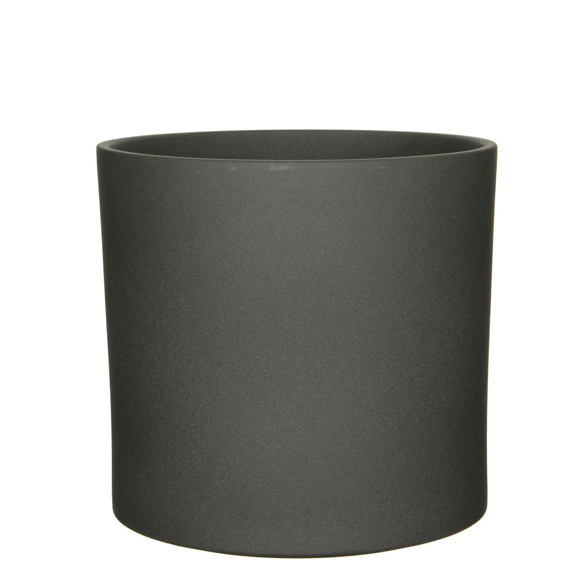 CASPO CERAMICA TONDO D.32,5 CM H.31 CM -ERA- ANTRACITE MATT