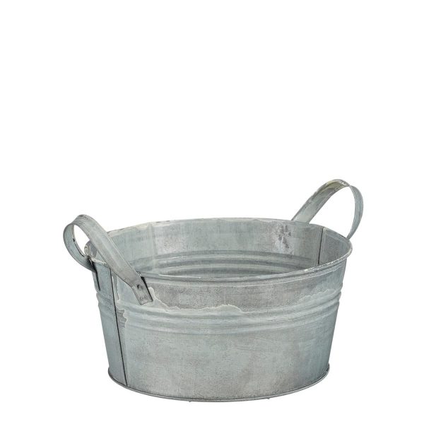 CIOTOLA LATTA C/MANICI D.32 CM H.18 CM GRIGIO CIOTOLA LATTA C/MANICI D.32 CM H.18 CM GRIGIO