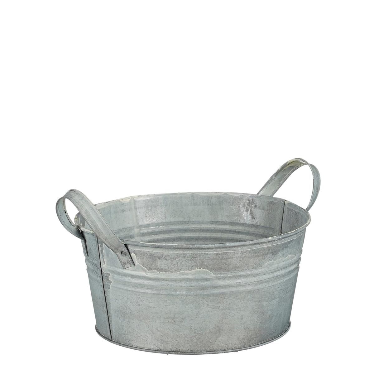 CIOTOLA LATTA C/MANICI D.32 CM H.18 CM GRIGIO CIOTOLA LATTA C/MANICI D.32 CM H.18 CM GRIGIO