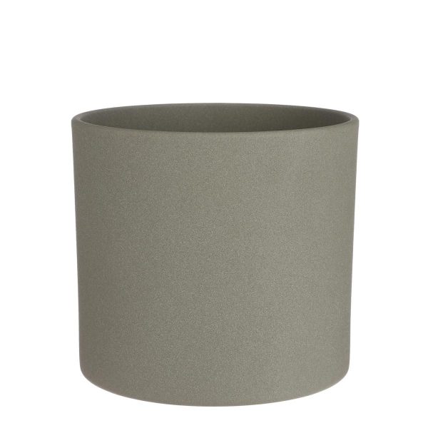 VASO CERAMICA TONDO D.28 CM H.26 CM -ERA- VERDE