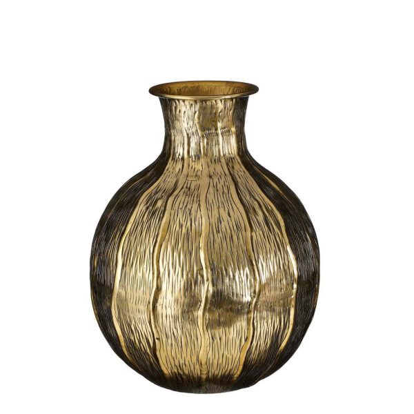 VASO METALLO D.40 CM H.50 CM -CEZAR- ORO VASO METALLO D.40 CM H.50 CM -CEZAR- ORO