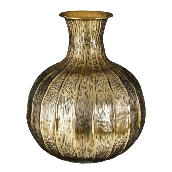 VASO METALLO D.50 CM H.59 CM -CEZAR- ORO VASO METALLO D.50 CM H.59 CM -CEZAR- ORO