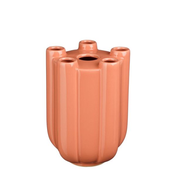 VASO CERAMICA TULIPANO D.21 CM H.28,5 CM -MINDA- ROSA