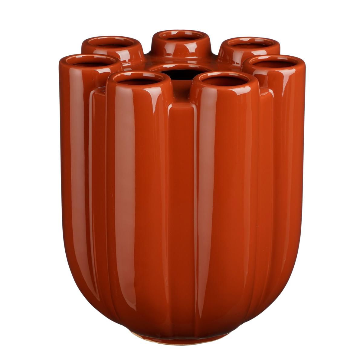 VASO CERAMICA TULIPANO D.28 CM H.33,5 CM -MINDA- ROSSO