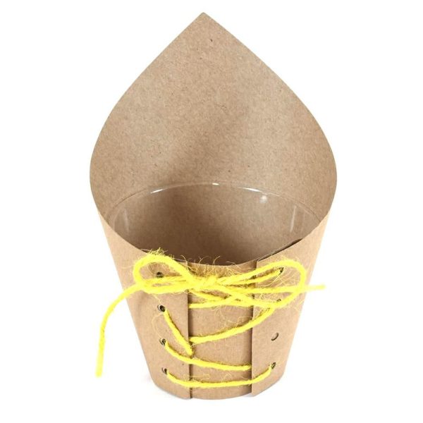 COPRIVASO CARTA D.5 CM H.7 CM CONF.PZ.12 NATURALE/GIALLO COPRIVASO CARTA D.5 CM H.7 CM CONF.PZ.12 NATURALE/GIALLO