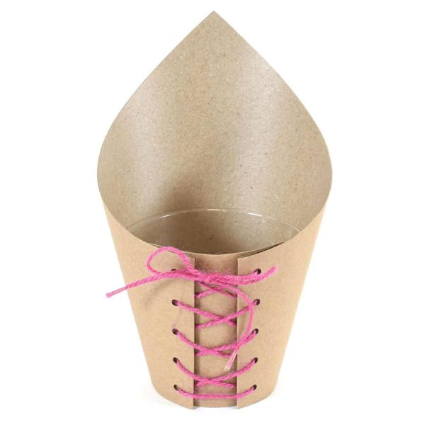 COPRIVASO CARTA D.6 CM H.9,5 CM CONF.PZ.12 NATURALE/FUCSIA COPRIVASO CARTA D.6 CM H.9,5 CM CONF.PZ.12 NATURALE/FUCSIA