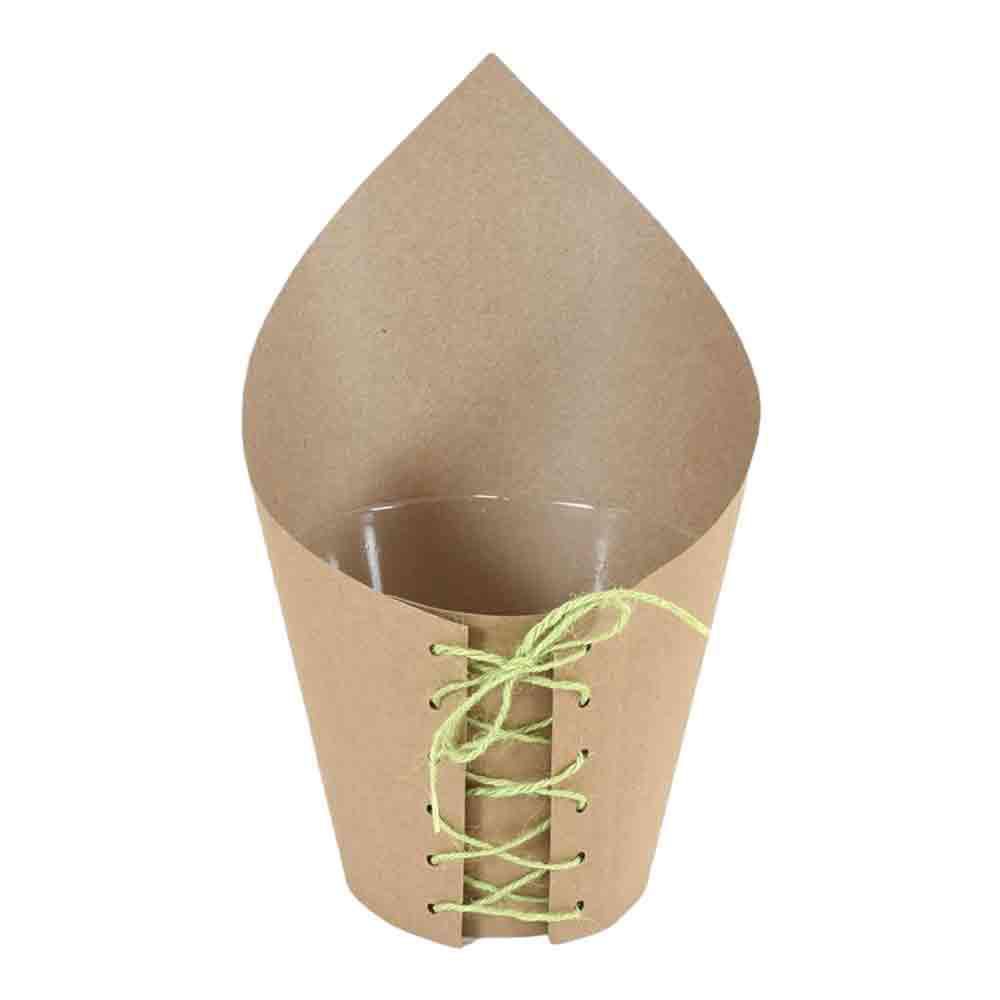 COPRIVASO CARTA D.9,5 CM H.11 CM CONF.PZ.12 NATURALE