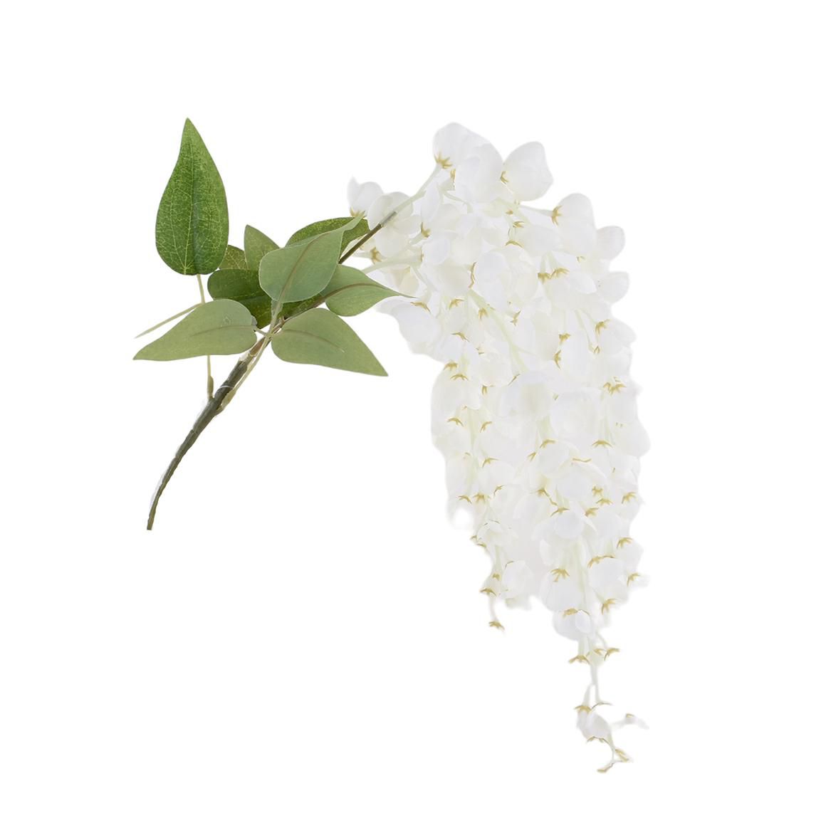 GLICINE RAMO 3X CM.59 FIORI CADENTI BIANCO