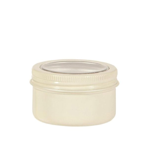 SET 12 BARATTOLI ALLUMINIO C/COPERCHIO D.5 CM H.3,2 CM CREMA SET 12 BARATTOLI ALLUMINIO C/COPERCHIO D.5 CM H.3,2 CM CREMA