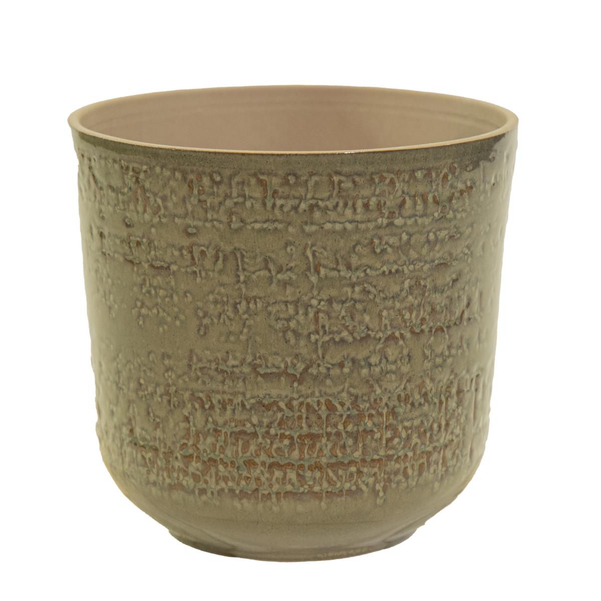 VASO TERRACOTTA D.25 H.23,5 CM -GRACA CUPLIN- VERDE VASO TERRACOTTA D.25 H.23,5 CM -GRACA CUPLIN- VERDE