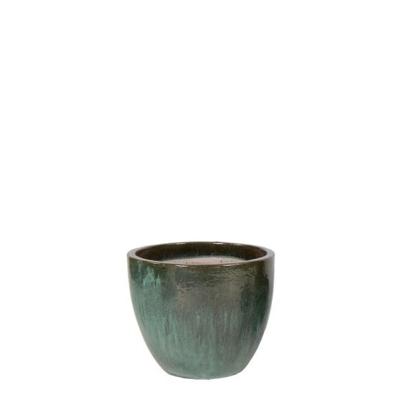 VASO CERAMICA D.22 CM H.21 CM -EGG- VERDE GIACCIO VASO CERAMICA D.22 CM H.21 CM -EGG- VERDE GIACCIO