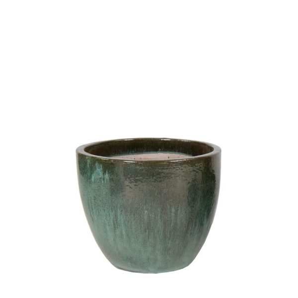 VASO CERAMICA D.30 CM H.26 CM -EGG- VERDE GHIACCIO VASO CERAMICA D.30 CM H.26 CM -EGG- VERDE GHIACCIO