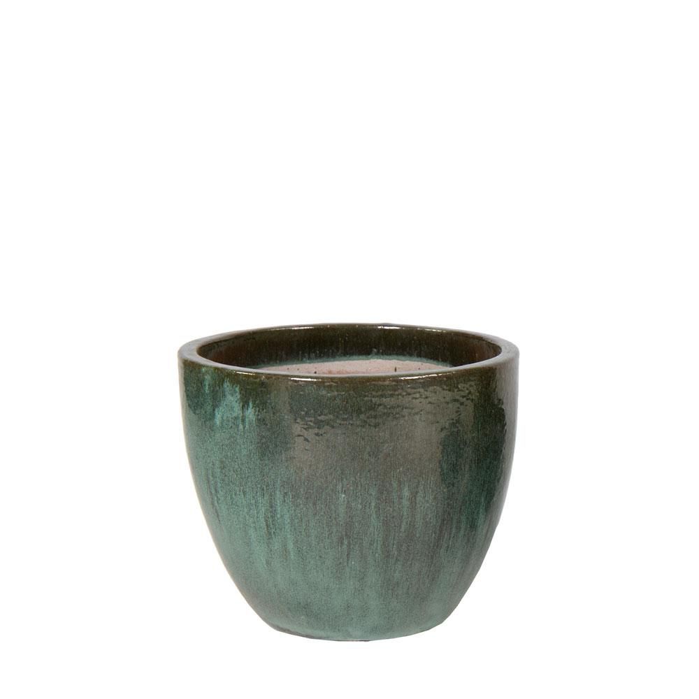 VASO CERAMICA D.30 CM H.26 CM -EGG- VERDE GHIACCIO VASO CERAMICA D.30 CM H.26 CM -EGG- VERDE GHIACCIO
