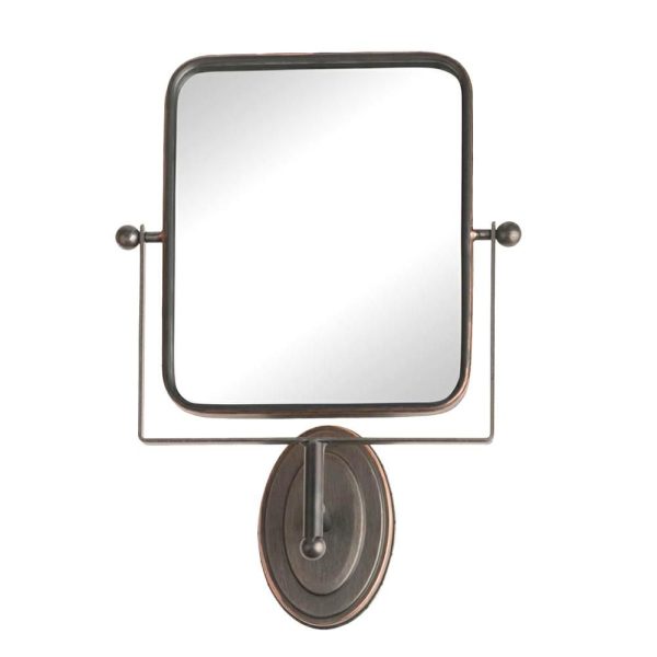 SPECCHIO METALLO 32,5X12X46,5 CM NERO/RAME SPECCHIO METALLO 32,5X12X46,5 CM NERO/RAME