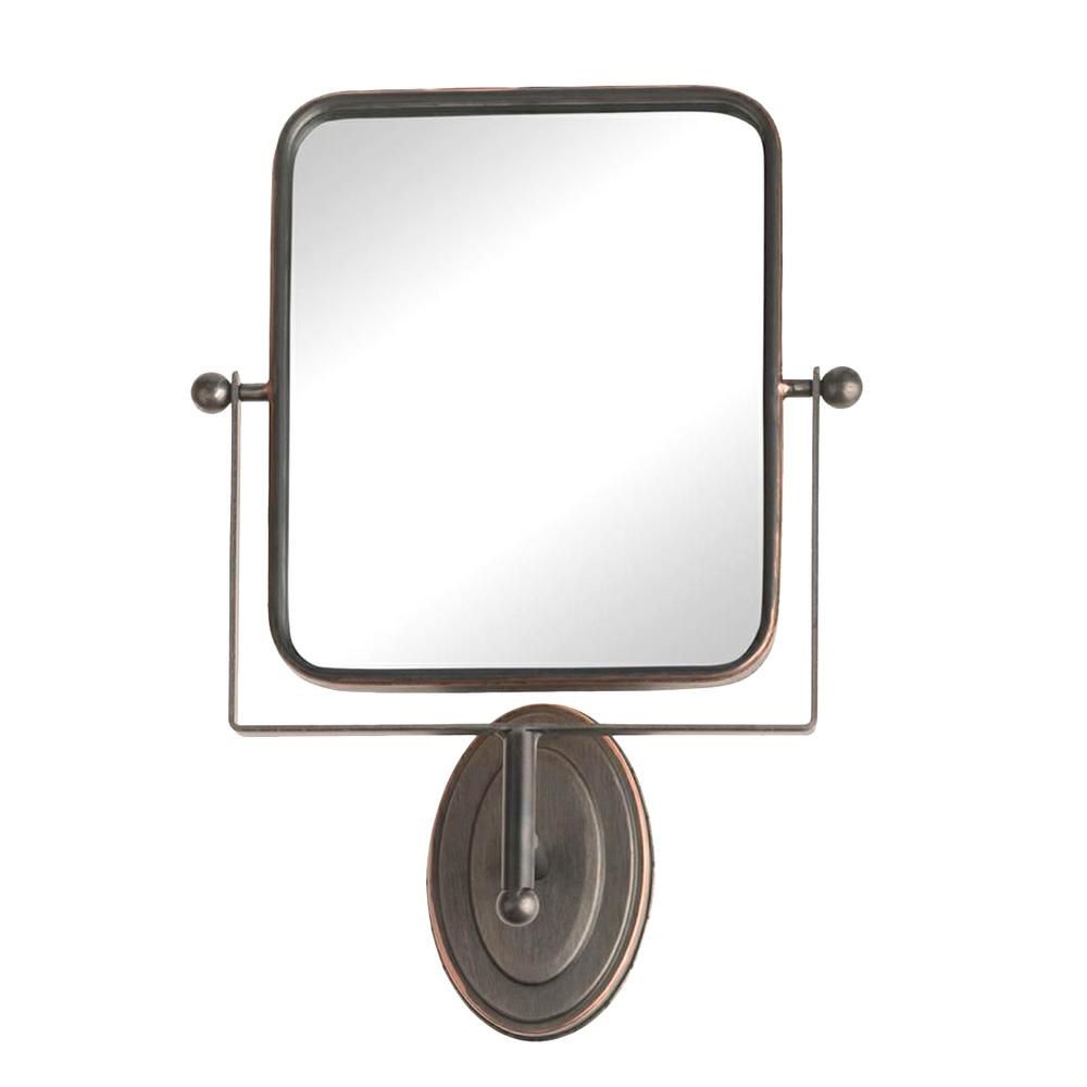 SPECCHIO METALLO 32,5X12X46,5 CM NERO/RAME SPECCHIO METALLO 32,5X12X46,5 CM NERO/RAME