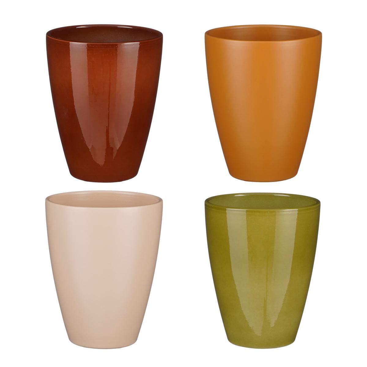 SET 4 VASI CERAMICA D.13,5 H.17 CM -TUSCA- RSS/ARNC/VDE/RSA SET 4 VASI CERAMICA D.13,5 H.17 CM -TUSCA- RSS/ARNC/VDE/RSA