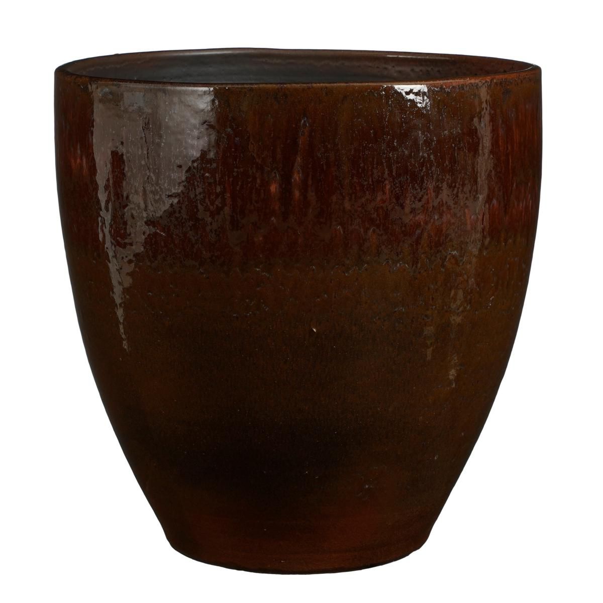 VASO CERAMICA D.47 CM H.46 CM -ABRUZZO- MARRONE VASO CERAMICA D.47 CM H.46 CM -ABRUZZO- MARRONE