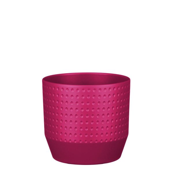 VASO CERAMICA TONDO D.19,5 CM H.18 CM -NOLA- FUCSIA VASO CERAMICA TONDO D.19,5 CM H.18 CM -NOLA- FUCSIA