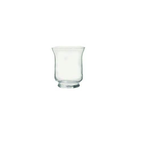 Vaso in vetro Hurricane rotondo trasparente by Sandra Rich, Vetro, Trasparente, 25 cm high Diameter 15,5 cm