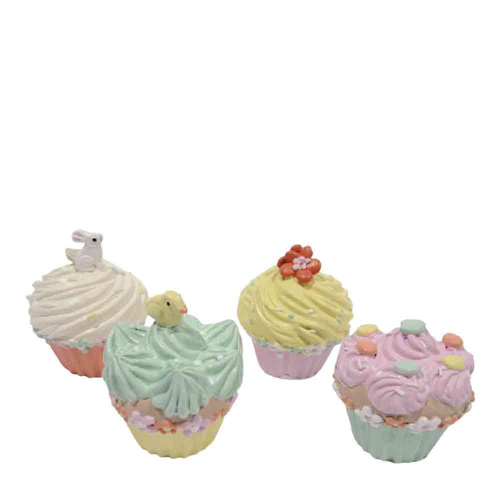 SET 4 CUPCAKES-EASTER-5,5X5,5X7 ASS.MULTICOLOR