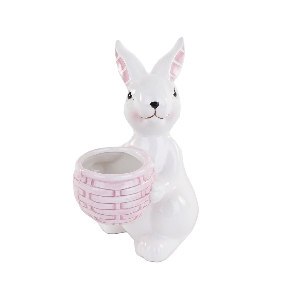 coniglio-ceramica-c-cesto-162×122-cm-h-15-cm-bianco-rosa