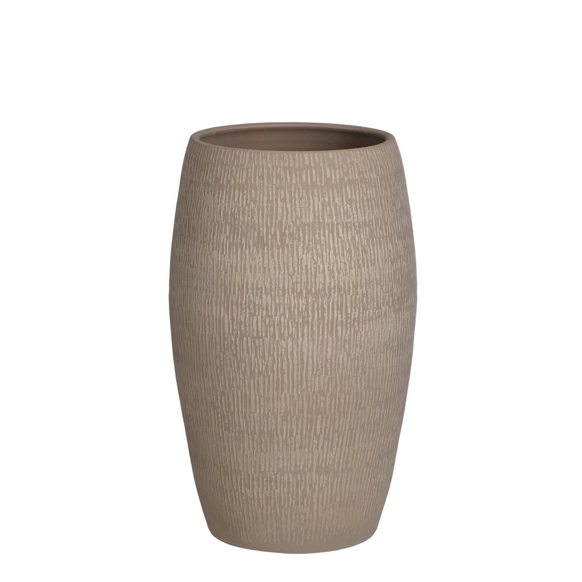 VASO CERAMICA D.30 CM H.50 CM -MORGAN- BEIGE