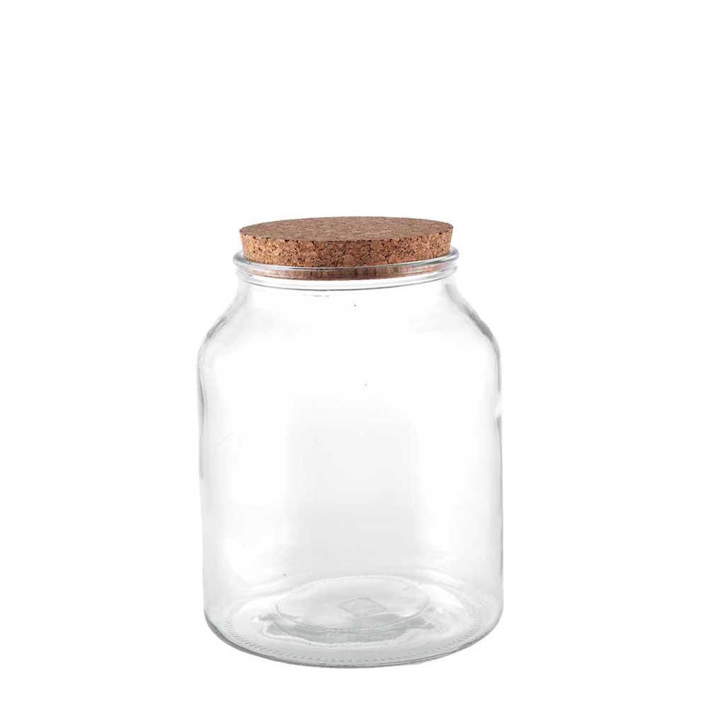 TERRARIUM VETRO C/TAPPOSUGHERO D.16 CM H.22 CM TRASPARENTE