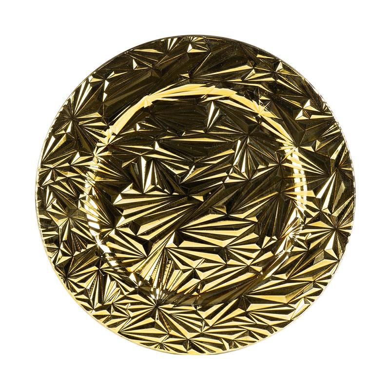SOTTOPIATTO POLY DM.33 CM ORO