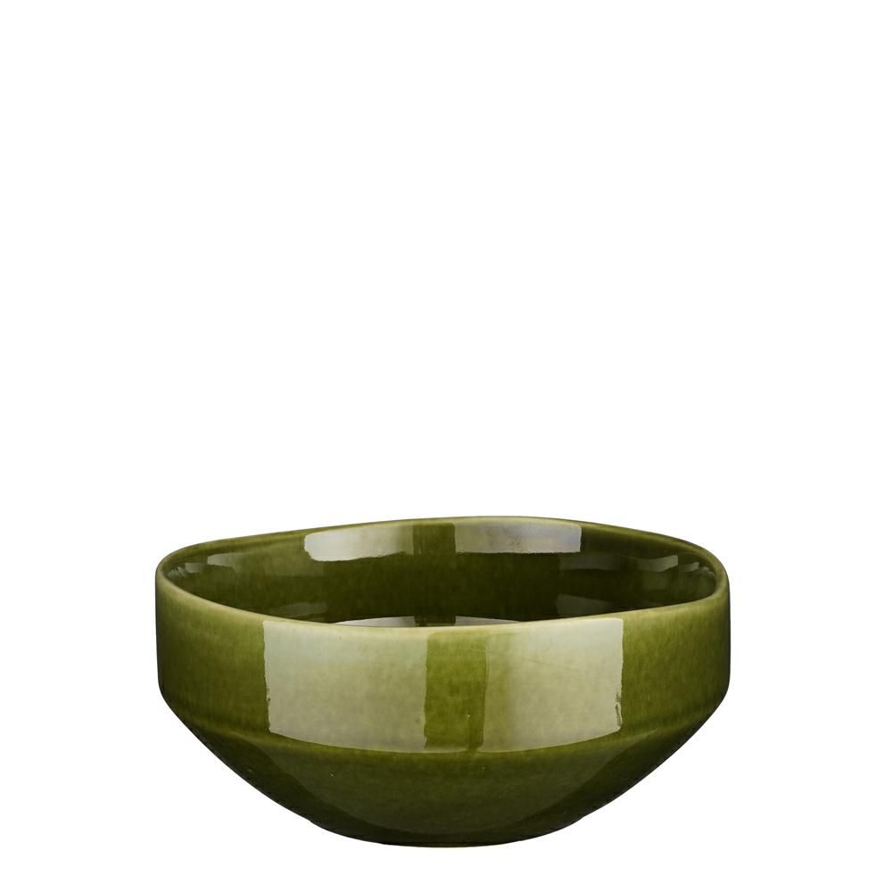 SET 6 BOWL CERAMICA D.18 CM H.8 CM -RHEA- VERDE