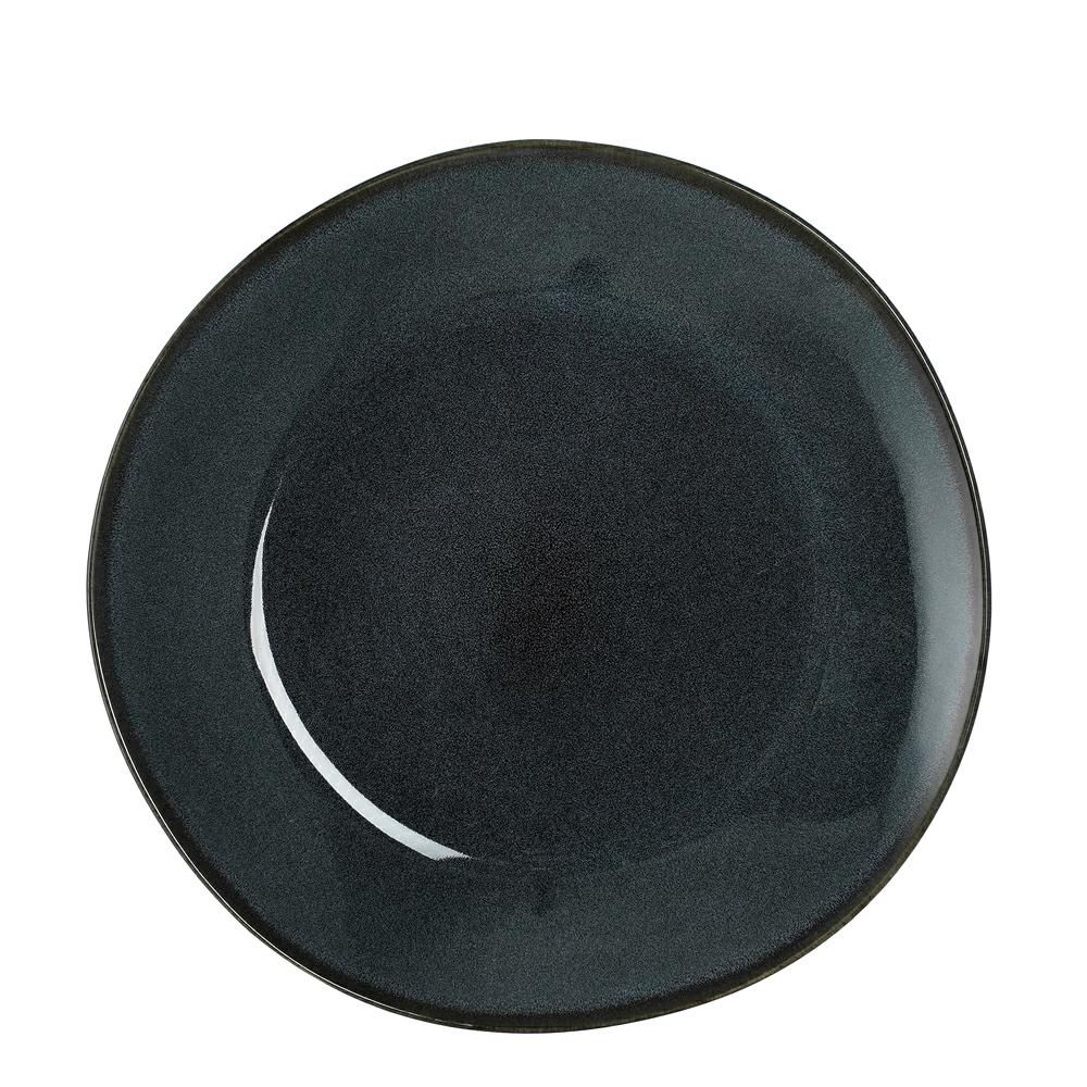 SET 6 PIATTI CERAMICA D.26,5 CM H.2,5 CM -RACCO- GRIGIO