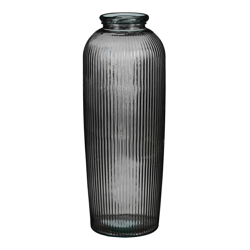 VASO VETRO RICICLATO D.30 CM H.70 CM -ESMERALDA- ANTRACITE