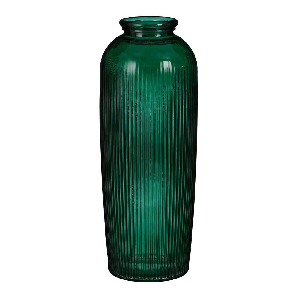 VASO VETRO RICICLATO D.30 CM H.70 CM -ESMERALDA- VERDE