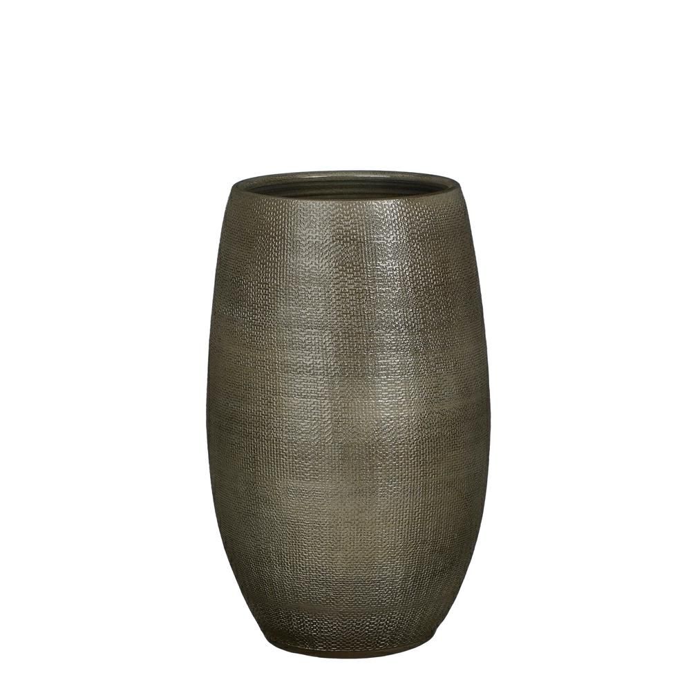 VASO CERAMICA D.30 CM H.50 CM -PORTO- MARRONE