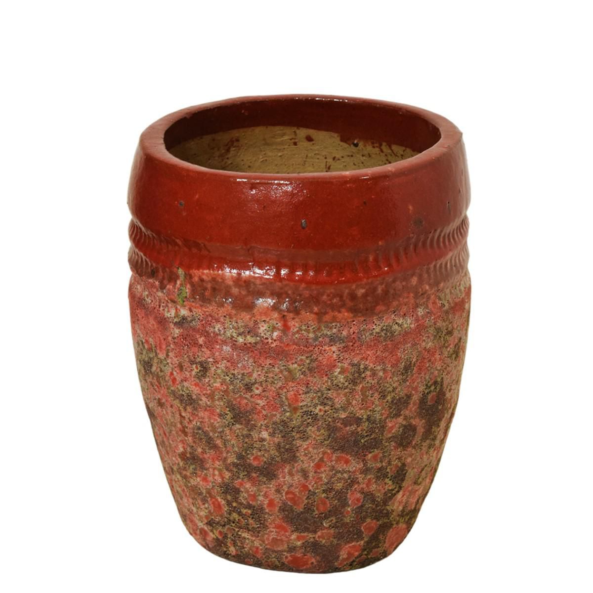 VASO CERAMICA D.46 CM H.70 CM ROSSO/TERRACOTTA/BEIGE