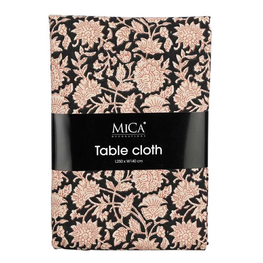 TOVAGLIA RETTANGOLARE -ESMEE- 250X140 CM NERO/BEIGE