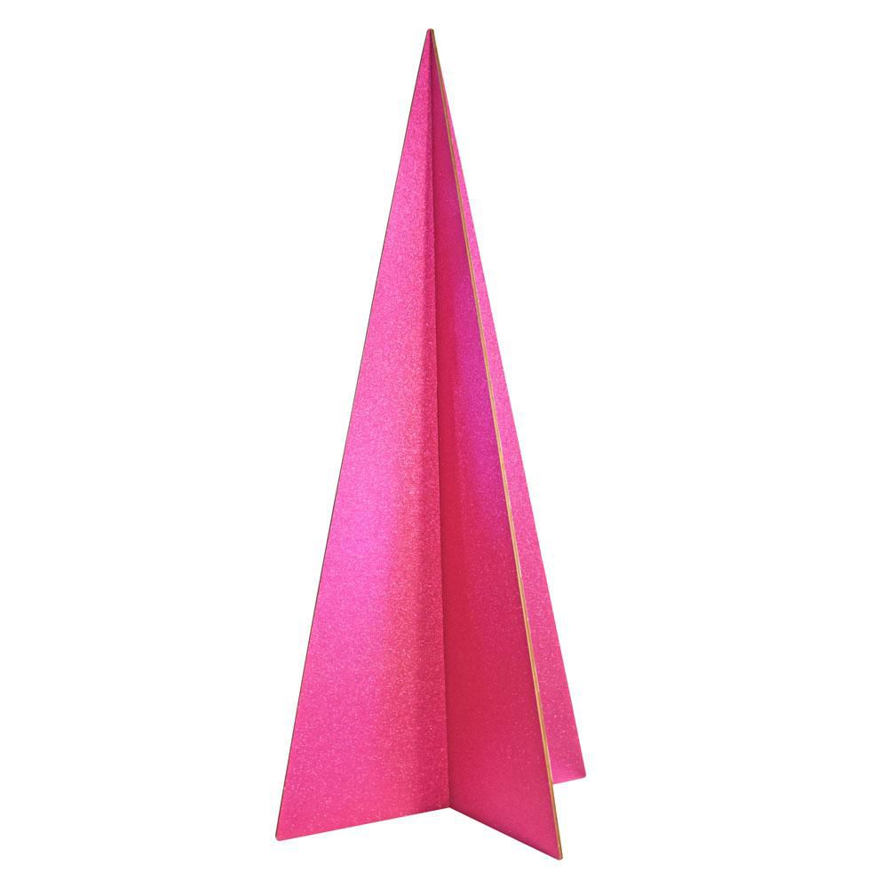 ALBERO 3D LEGNO D.1043 CM H.2470 CM GLITTER FUXIA