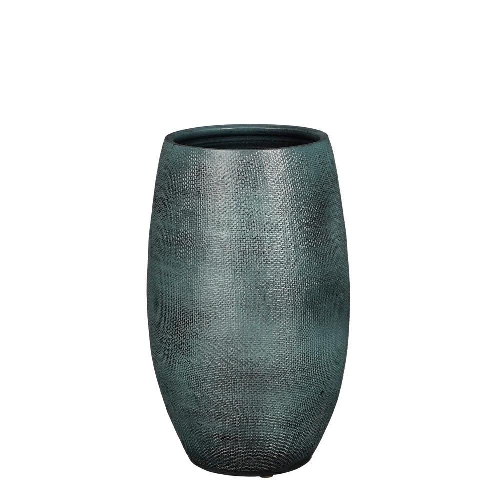 VASO CERAMICA D.39 CM H.70 CM -PORTO- BLU