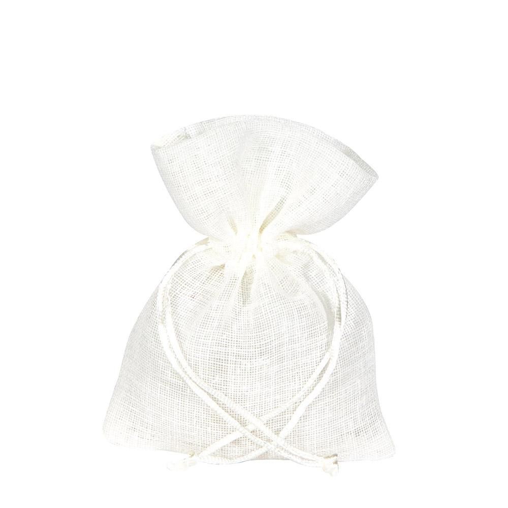 SACCHETTO COTONE PZ.10 10X14 CM -MADELINE- BIANCO