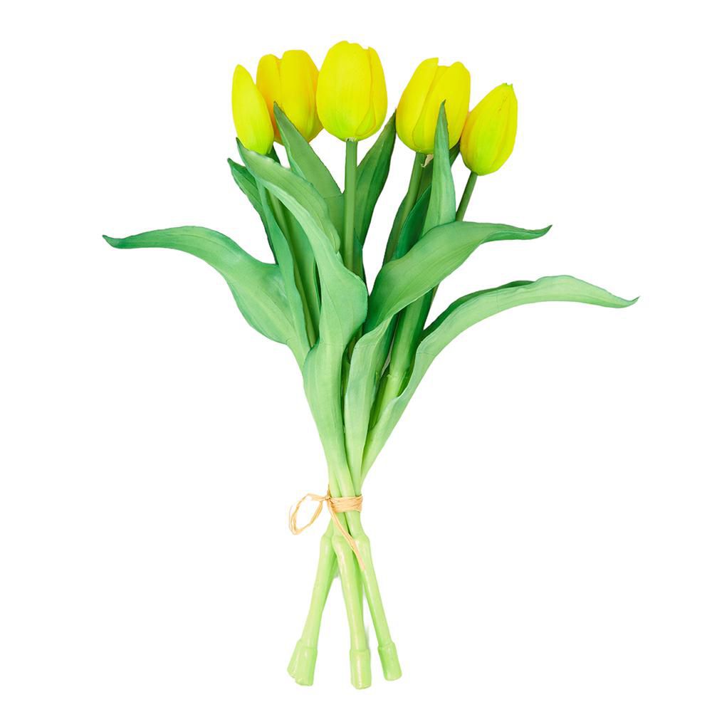 TULIPANO BUNDLE REAL TOUCH 5X CM.30,5 GIALLO