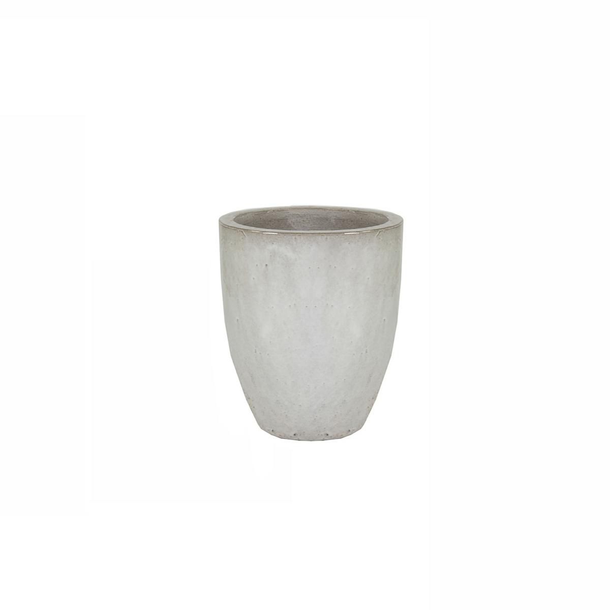 VASO CERAMICA D.45 CM H.54 CM -EGG- BIANCO