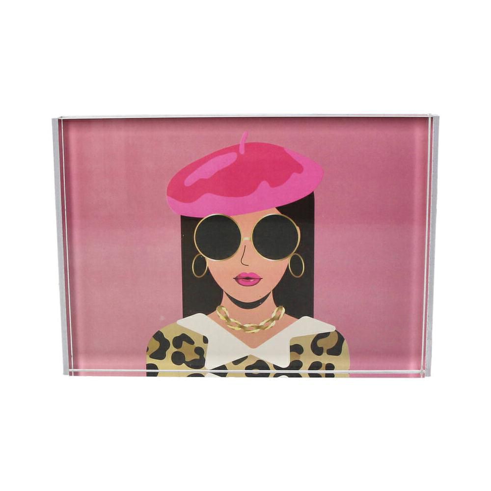 PORTAFOTO DA TAVOLO ACRILICO 13X18 CM ROSA/FUCSIA