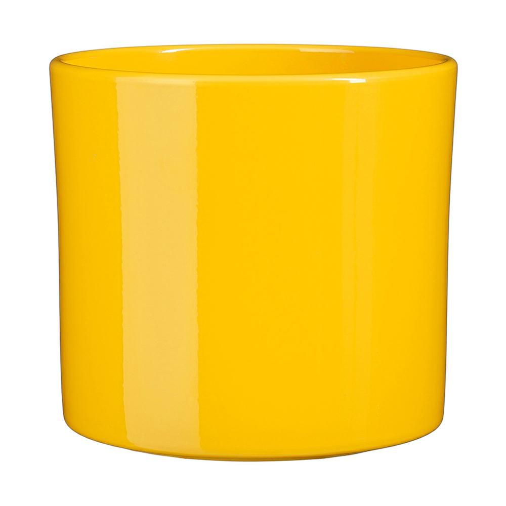 VASO CERAMICA TONDO D.28 CM H.26 CM -ERA- GIALLO