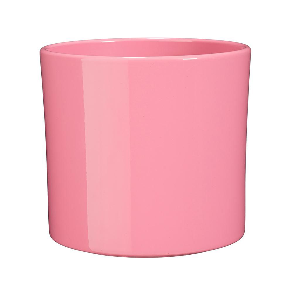 VASO CERAMICA TONDO D.23 CM H.21,5 CM -ERA- ROSA