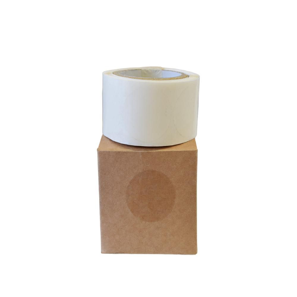 BOLLINO ADESIVO D.3 CM PZ.200 -NO STAMPA- TRASPARENTE