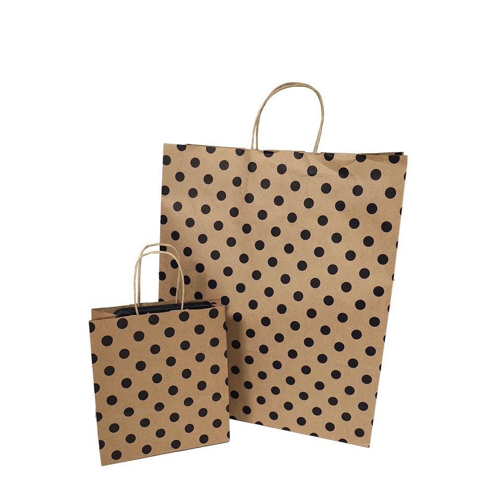 SHOPPERS CARTA SEALING 23X12X30 CM -POIS- CONF. PZ.50 AVANA/NERO