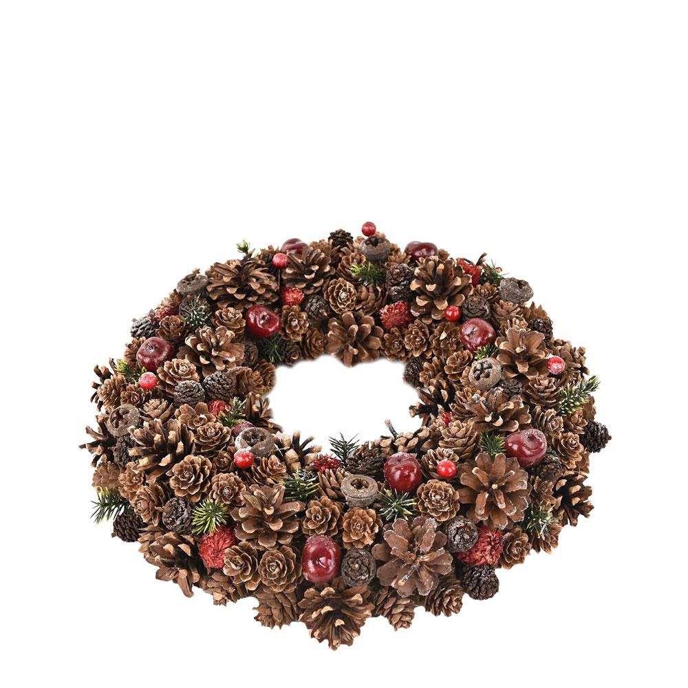 CORONA C/PIGNE E BACCHED.33 NATURALE