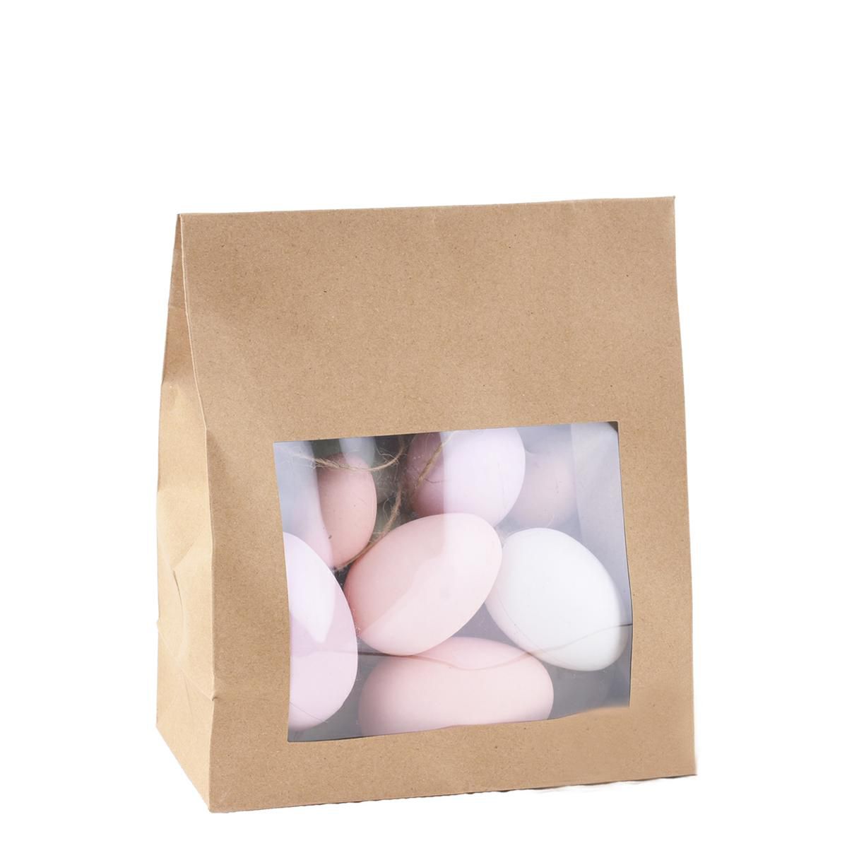 SET 16 UOVA IN BUSTA D.6 CM H.6 CM COLORI ASSORTITI PASTELLO