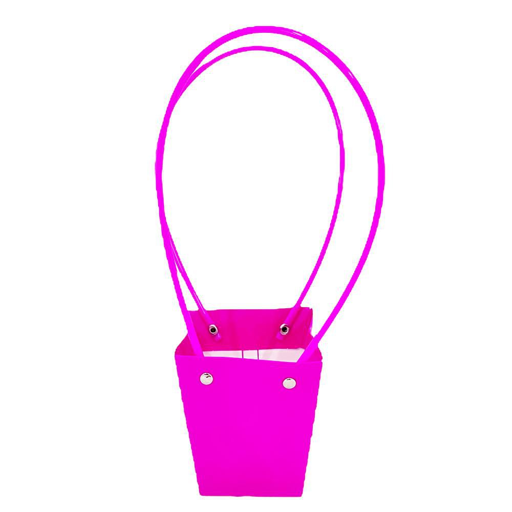 SET 6 SHOPPERS PPL 11,5X11,5 CM H.20 CM FUCSIA
